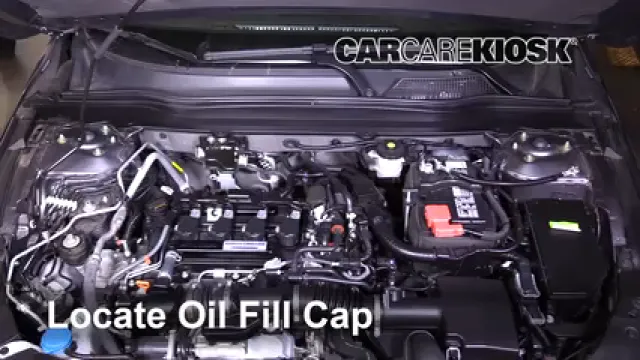 2018 Honda Accord LX 1.5L 4 Cyl. Turbo Huile Ajouter de l'huile